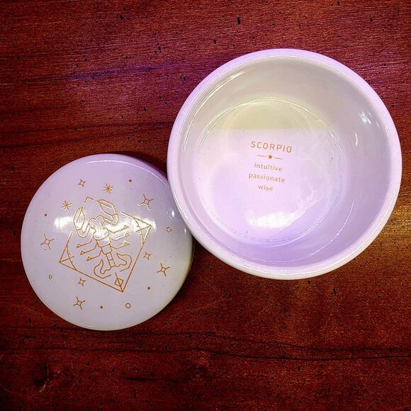 Scorpio Zodiac Jewelry Trinket Dish with‎ lid - Picture 2 of 3